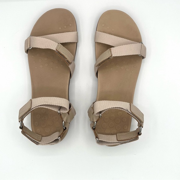 Vionic Candace straps comfort sandals in nude size 11 - Picture 7 of 11